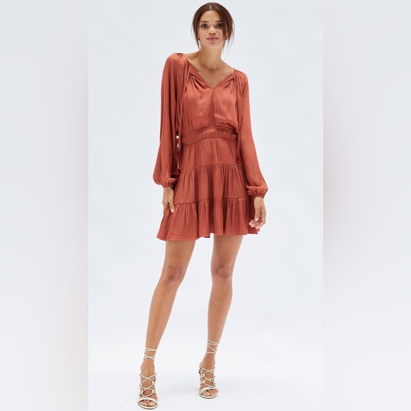 Mink Pink Susa dress size XS rust - Picture 1 of 7